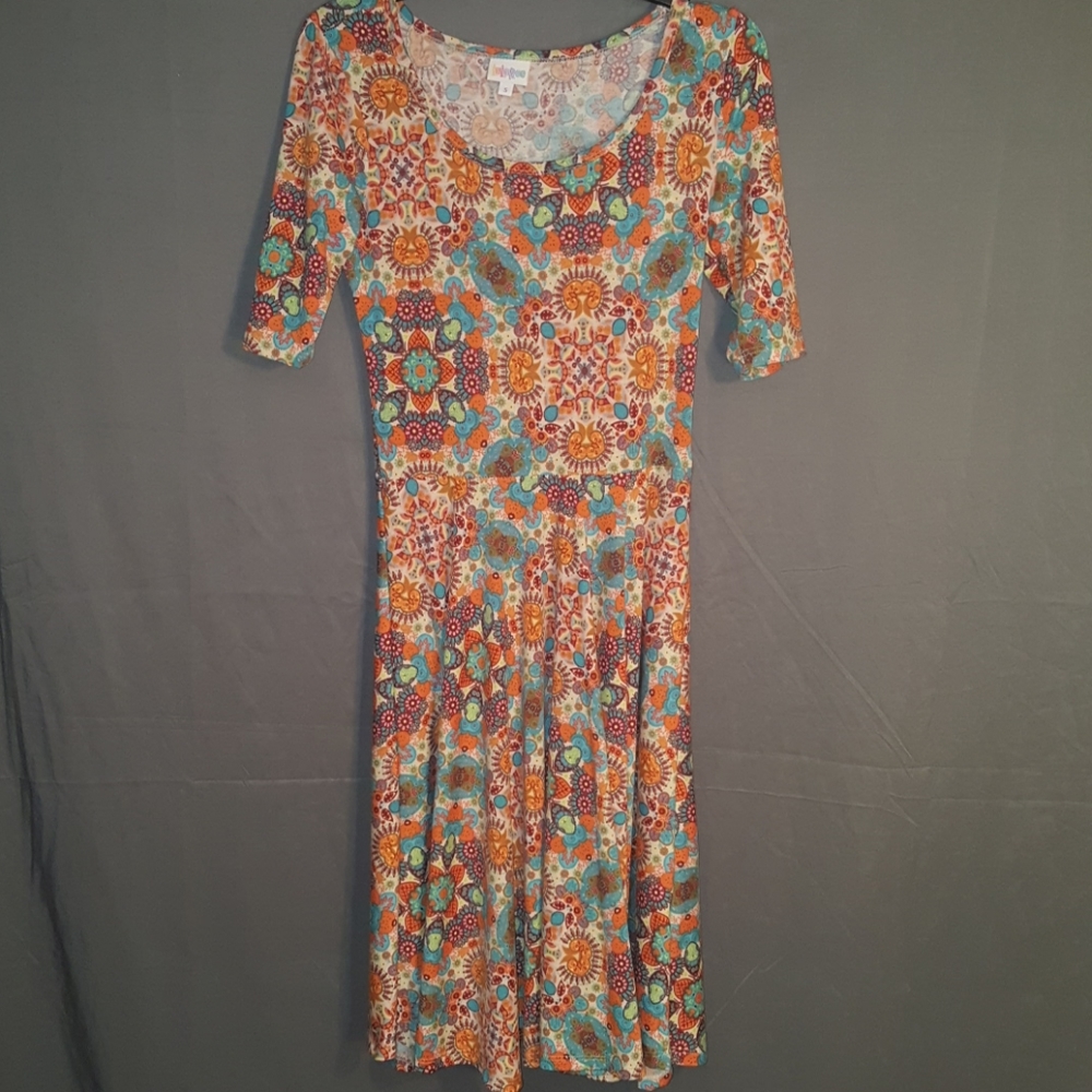 ☆SALE 5 for $25☆  orange & turquoise dress